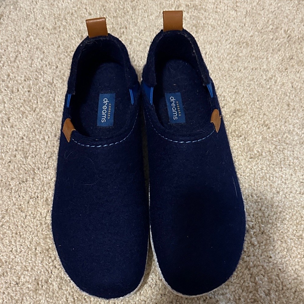 Samuel Hubbard “Dreams” Blue Wool Slip-On Shoes.